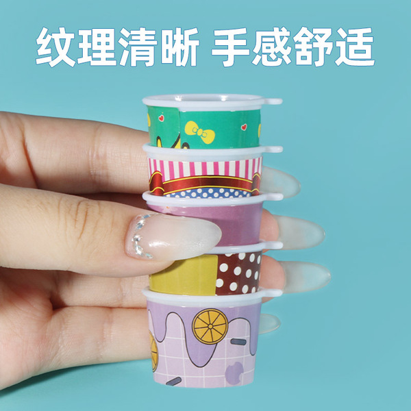 Realistic small sticker for ice cream