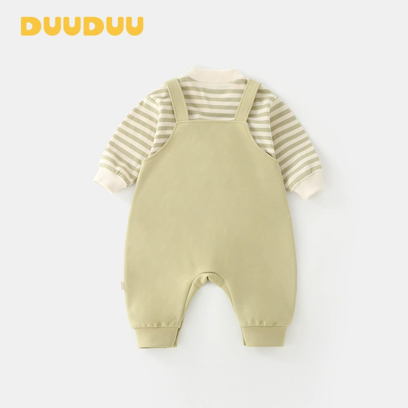 Осенняя детская одежда DUUDUU, худи для выходов, на плечо, комбинезон, детская одежда