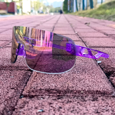 新款跨境騎行眼鏡戶外運動跑步炫彩太陽鏡馬拉松自行車防風護目鏡