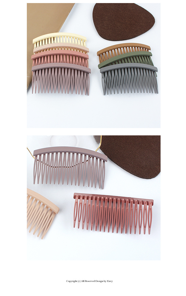 Fashion Solid Color Arylic Insert Comb 1 Piece display picture 2