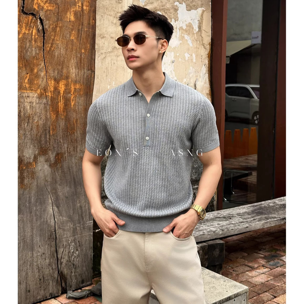 Camisas de punto de estilo antiguo, camisetas de manga corta, camisetas de hombre, texturas de verano comerciales, fábrica transfronteriza al por mayor