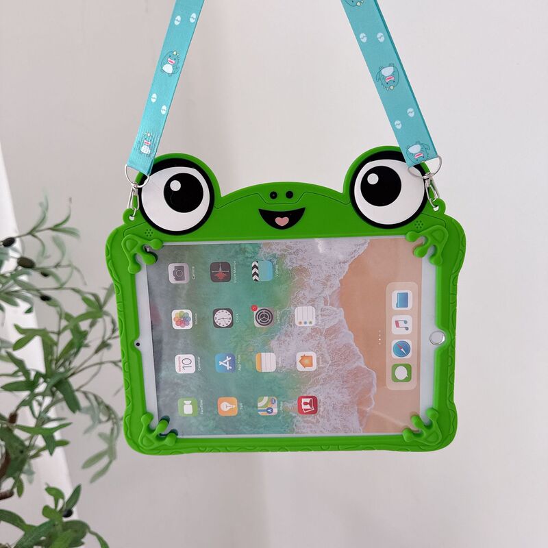 Suitable for Ipad10 Cartoon 11inch Protective Case Rotating Stand Case 10.2 Apple Big-Eyed Frog Mini Tablet Case