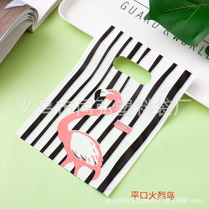 Bolsa de plástico portátil de bolsillo plano tamaño pequeño boutique bolsa de joyería bolsa de embalaje bolsa de regalo bolsa de ropa bolsa de plástico al por mayor