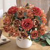 6 Fork Sxyn Peony Bouquet European and American Retro Simulation Flower Hibiscus Rose Flowers Home Decoration Marriage