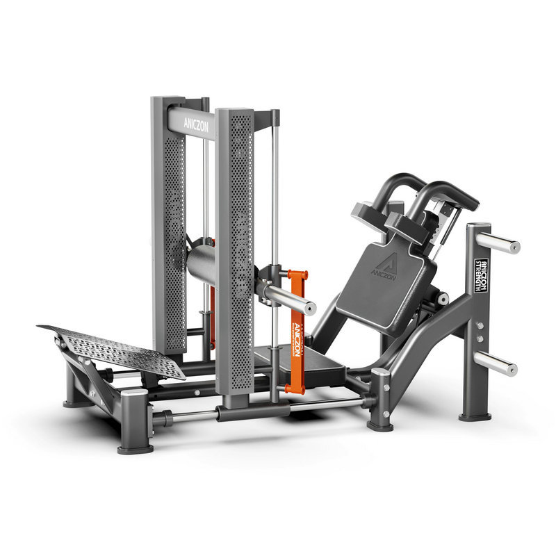 Hacker Squat máquina de fuerza comercial gimnasio equipo de ejercicios estudio de educación privada cadera pierna entrenador de puente de cadera