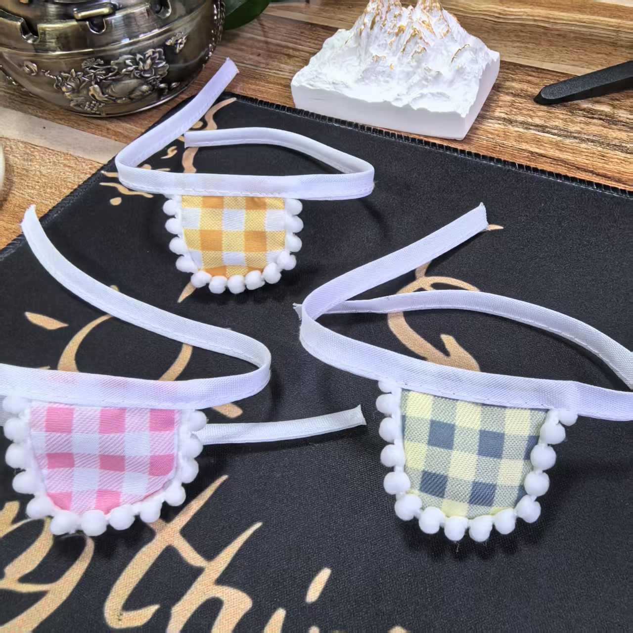 Mini toallas de saliva adorable accesorios de tela DIY muñeca ropa muñeca accesorios de peluche accesorios de tela para usar buckle