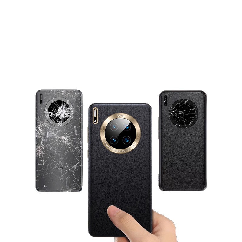 華為mate30pro携帯ケースを適用した新真皮超薄型mate30高級感30e転倒防止全包辺|undefined
