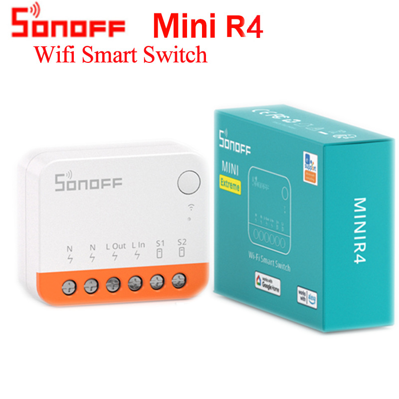 Sonoff Mini R4 Wifi Smart Home Switch Timing Dual Control DIY Modification Parts Switch Ewelink