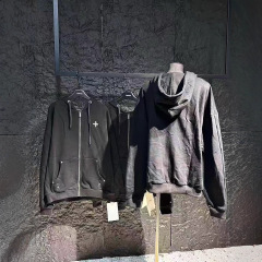高品质~秋冬SMFK外套经典十字花涂鸦/荒野营地阔身帽衫连帽卫衣女