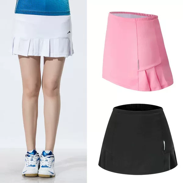 New summer short skirt tennis skirt for women, quick-dry sports skirt-pants for running and playing badminton, anti-exposure half skirt