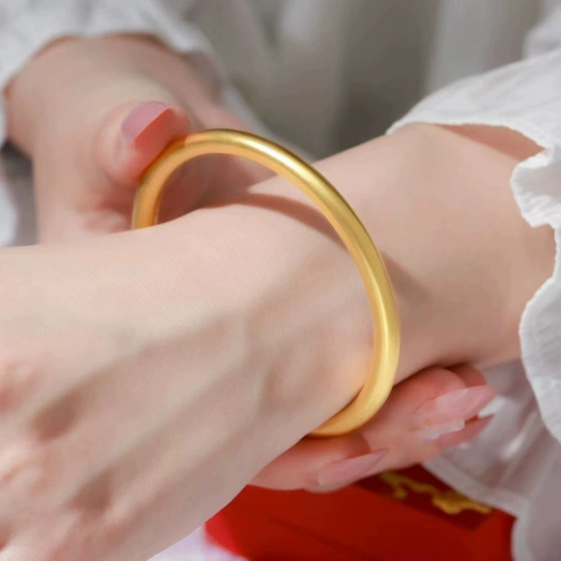 Аутентичная помолвка, имитация трех золотых украшений, набор из пяти частей, древний метод наследования браслета, один бриллиант