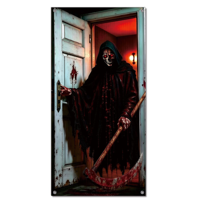 New Cross-Border Halloween Horror Garden Porch Decoration Door Curtain Festival Party Ghost Festival Banner Polyester Door Hanging New Cross-Border Halloween Horror Garden Porch Decoration Door Curtain Festival Party Ghost Festival Banner Polyester Door Hanging