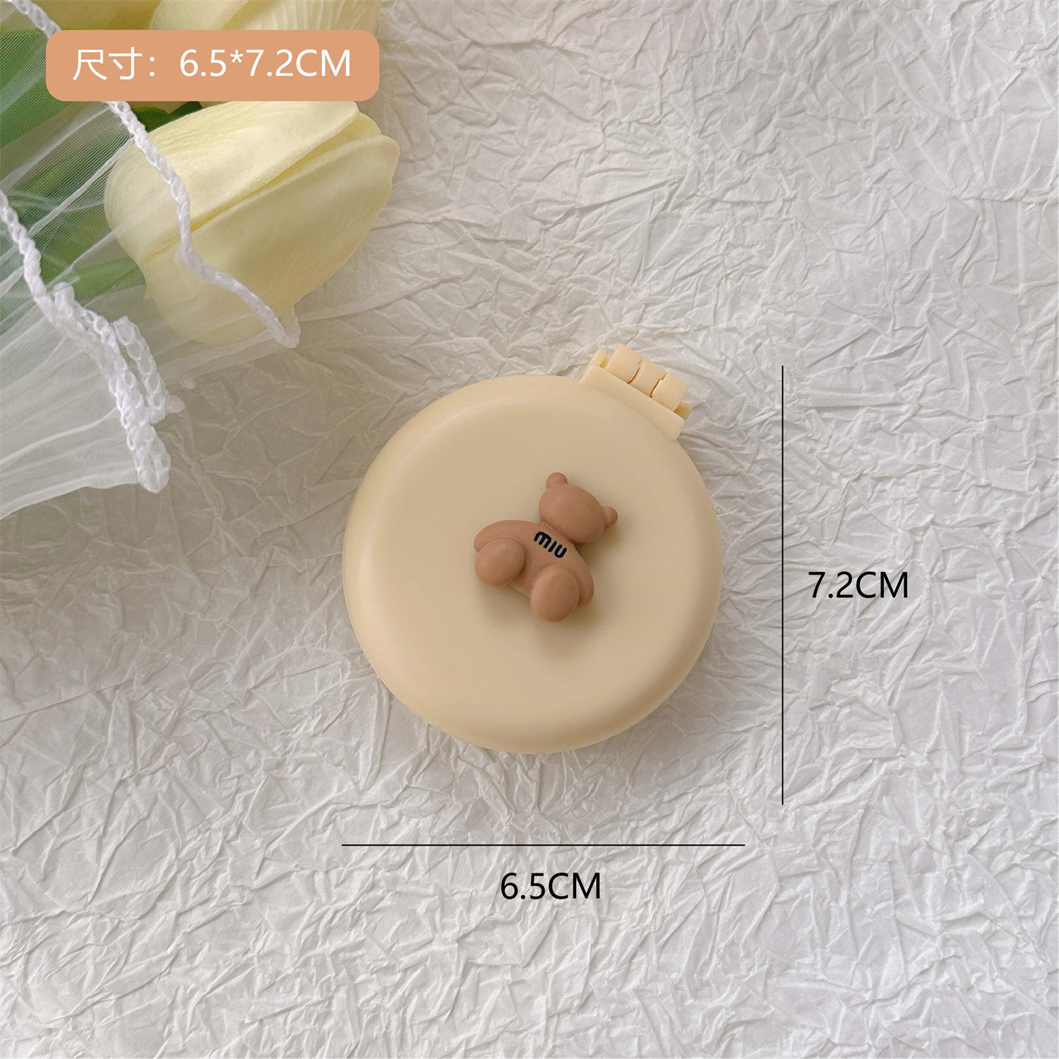 Estilo coreano INS de dibujos animados lindo suave lindo espejo integrado mini portátil peine airbag cojín de aire peine masaje peine