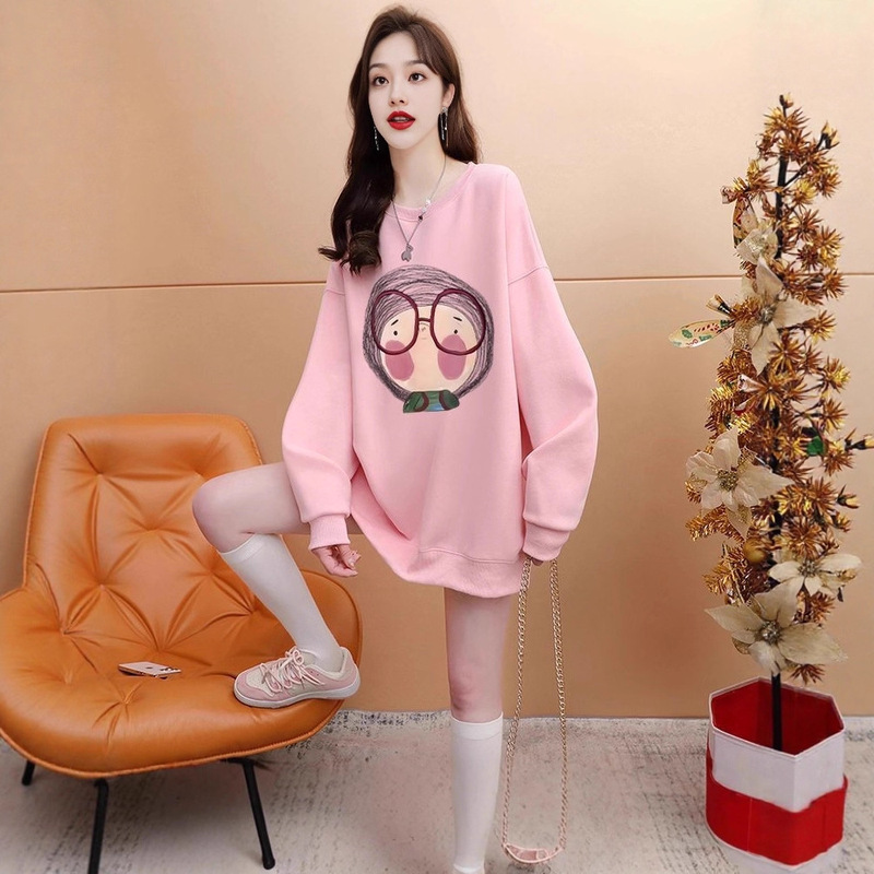 2025 Niche Casual Versatile Round Neck Sweatshirt for Women, Lazy Style Loose New Chic Design Top Ins Trend 2025 Niche Casual Versatile Round Neck Sweatshirt for Women, Lazy Style Loose New Chic Design Top Ins Trend