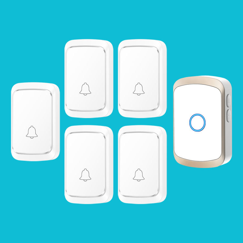 timbre inalámbrico sin fuente de alimentación de batería de corriente continua controlada remotamente electrónica doméstica llamada de larga distancia para ancianos