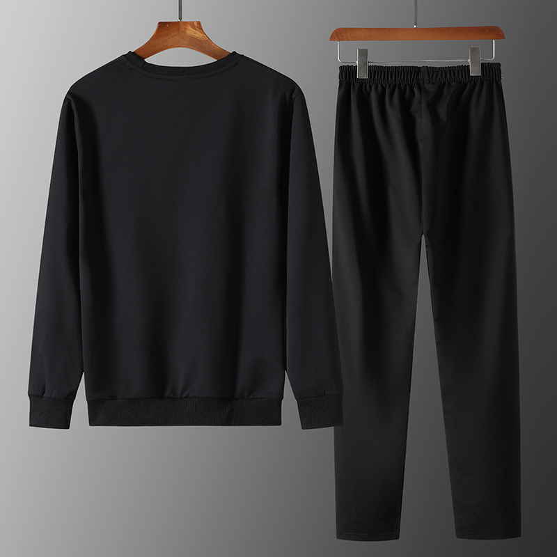 2023 primavera y otoño de los hombres nueva tendencia suéter traje casual transpirable estilo coreano deportes deportes de dos piezas hombres
