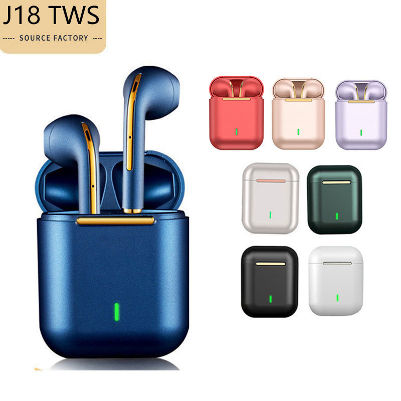Cross-Border New Private Model J18 Bluetooth Touch Wireless Bluetooth Headset Tws Suitable for Apple Huawei Samsung Xiaomi