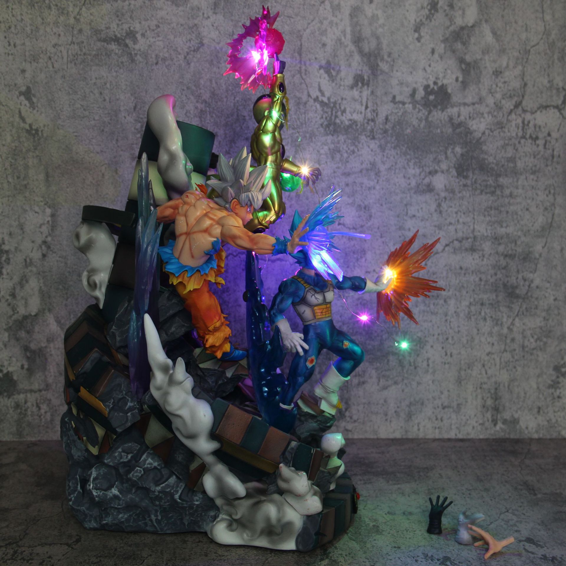 超大号手办七龙珠力量大会孙悟空贝吉塔弗利萨17号模型摆件