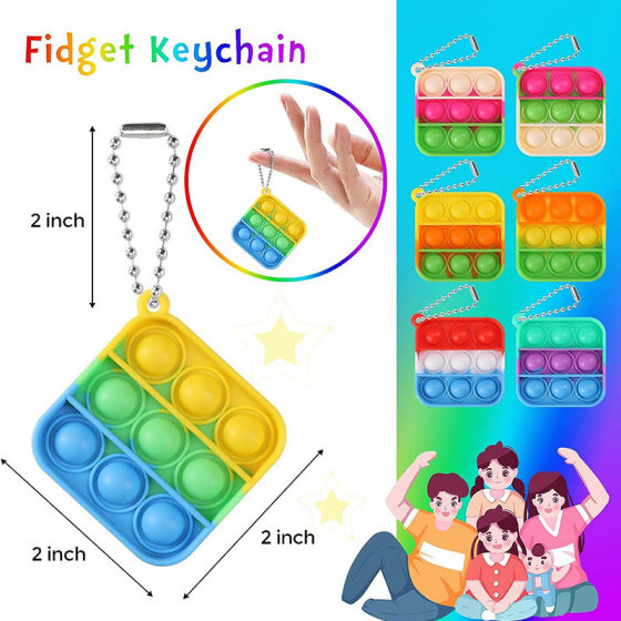 Mouse Killer pioneer mini keychain pendant backpack pendant finger bubble music decompression toy FidgetToys