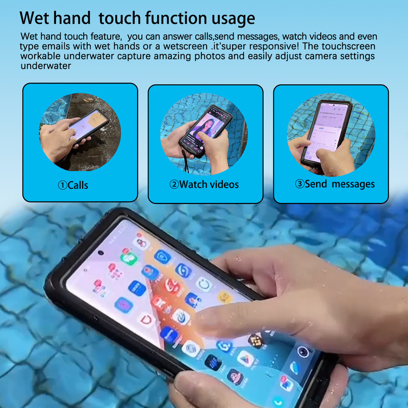 自己検査防水携帯ケースはアップル/華為/サムスン/oppo/vivo/めい6.9インチ内画面に適している|undefined