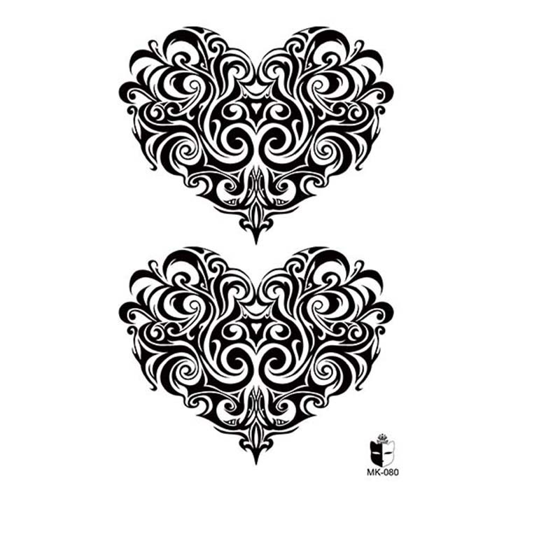 Animal blanco y negro desechable pegatinas de tatuaje belleza pegatinas de tatuaje moda estética patrón de personalidad dama pegatinas de tatuaje