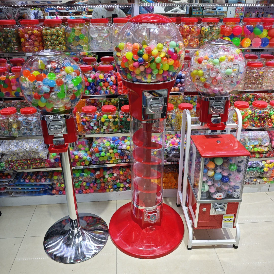 Bouncy ball, toy with coins, new collection, capsule toy