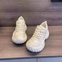 2025新款轮百搭胎鞋女软底透气榴莲厚底休闲运动鞋增高炸街老爹鞋