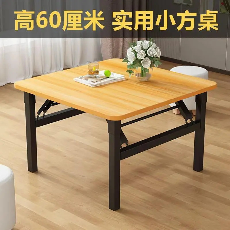 Folding Table Dining Table for Home Small Apartment Dining Square Table Balcony Round Table Portable Dining Table Simple Table and Chair Set