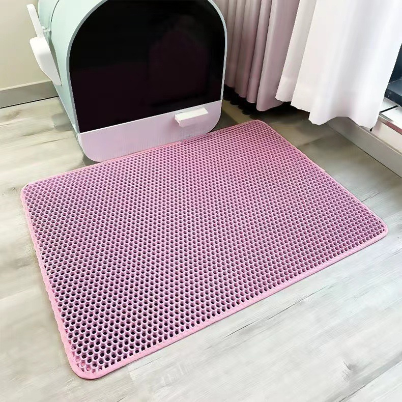 厂家现货猫砂垫 防带出猫砂盆猫咪抓板垫防溅防滑垫双层猫砂垫|undefined
