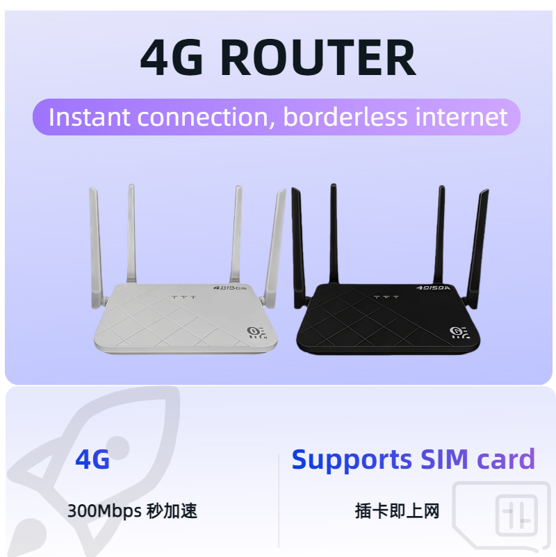 Router Inalámbrico 4G CPE, Plug and Play, 300 Mbps, 2.4 GHz, para Hogar