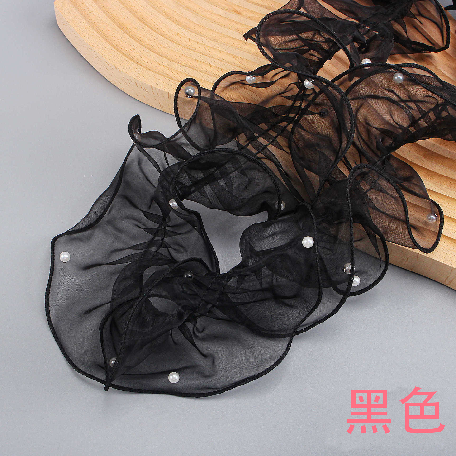 Hilo de borde de hojaldre de perlas, hilo de organza, hilo rizado plisado, textura popular, hilo ondulado, floristería, materiales florales