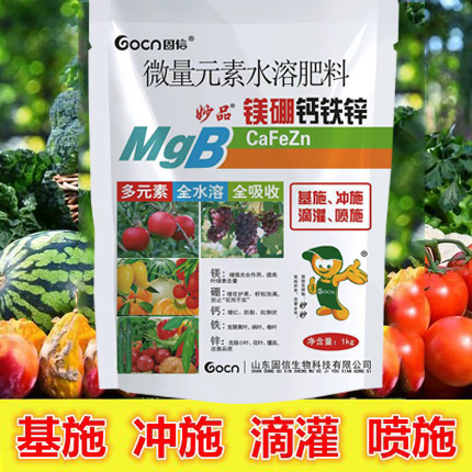 花卉蔬菜果树微量元素肥 镁硼钙铁锌 土壤叶面肥水溶肥料营养1kg