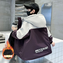 新款冬季儿童外套童装百搭男童外套夹棉加厚中大童保暖棉衣派克服