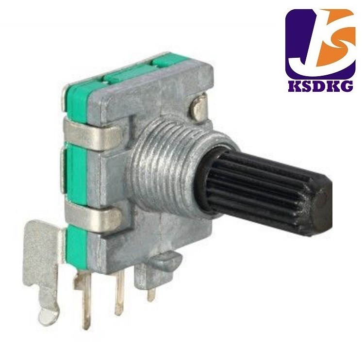 旋转编码器EC-1601S 花轴 侧插DVD 侧插带按键