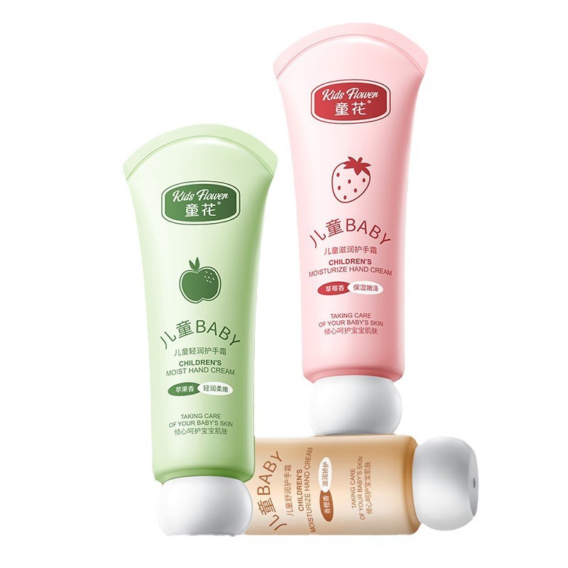 Baby Flower Hand Cream para niños, hidratante, anti-agrietamiento, protector de la piel, gran valor facial. image 5