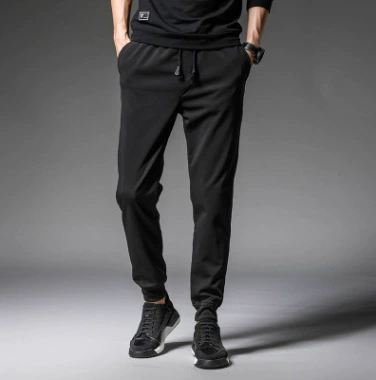 Men's design trousers for leisure, internet celebrity, drawstring, plus size