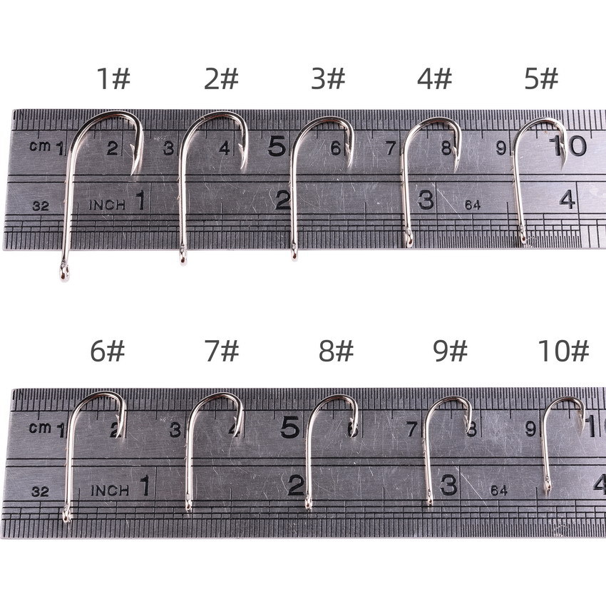 100 caja marea gancho aparejos de pesca anzuelo con púas de acero de alto carbono ordinario solo gancho doble espalda anzuelo de púas