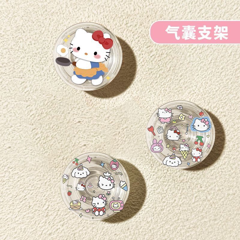 Kitty Gato soporte de bolsa de aire redonda en el corazón de una niña 360 grados rotación ajustable retráctil perezosos para perseguir el drama