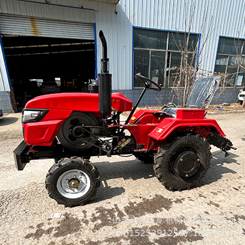 Tractor de montaje de gran caballo de Zhongmei arrozal de tierra seca arado rotativo de doble propósito zanja máquina integrada de siembra y fertilización