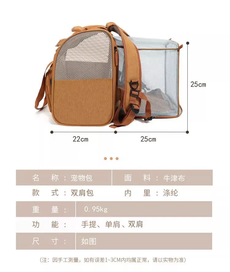 Pet Travel Backpack Carrier For Cats And Dogs Expandable Design_voghion.com