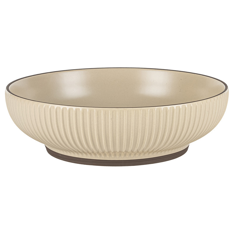 Tazón grande de estilo nórdico para cangrejos de río, tazón grande para pescado en escabeche, tazón de cerámica estilo retro extra grande para sopa y fideos, tazón de sopa para el hogar.