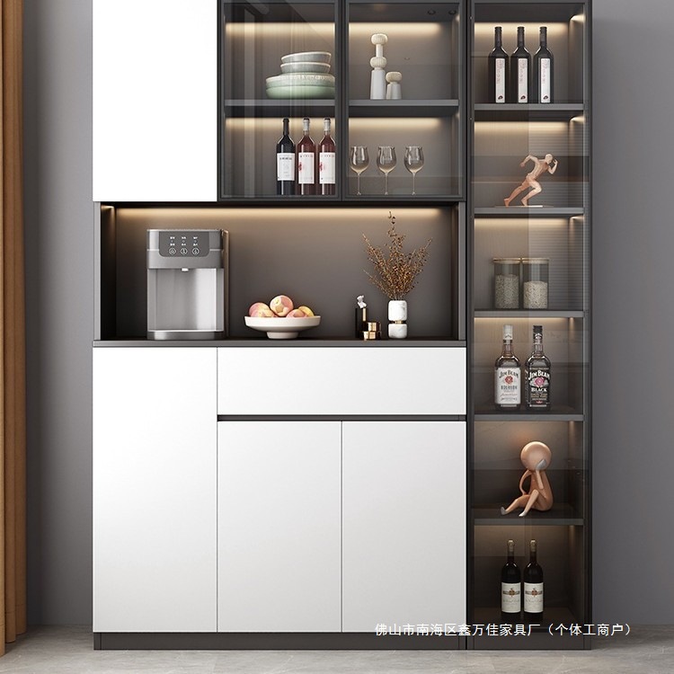 Sideboard Against the Wall Integrated Living Room Light Luxury Storage Cabinet Modern Minimalist Dining Room Kitchen Cabinet Storage Cabinet Tea Cabinet