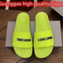 2023夏新款东南亚批发字母情侣高品质缅甸柬埔寨越南沙滩一字拖鞋