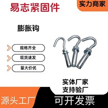镀锌膨胀钩 膨胀螺丝带钩 挂钩带钩铁膨胀钩彩勾挂钩膨胀螺栓6-12