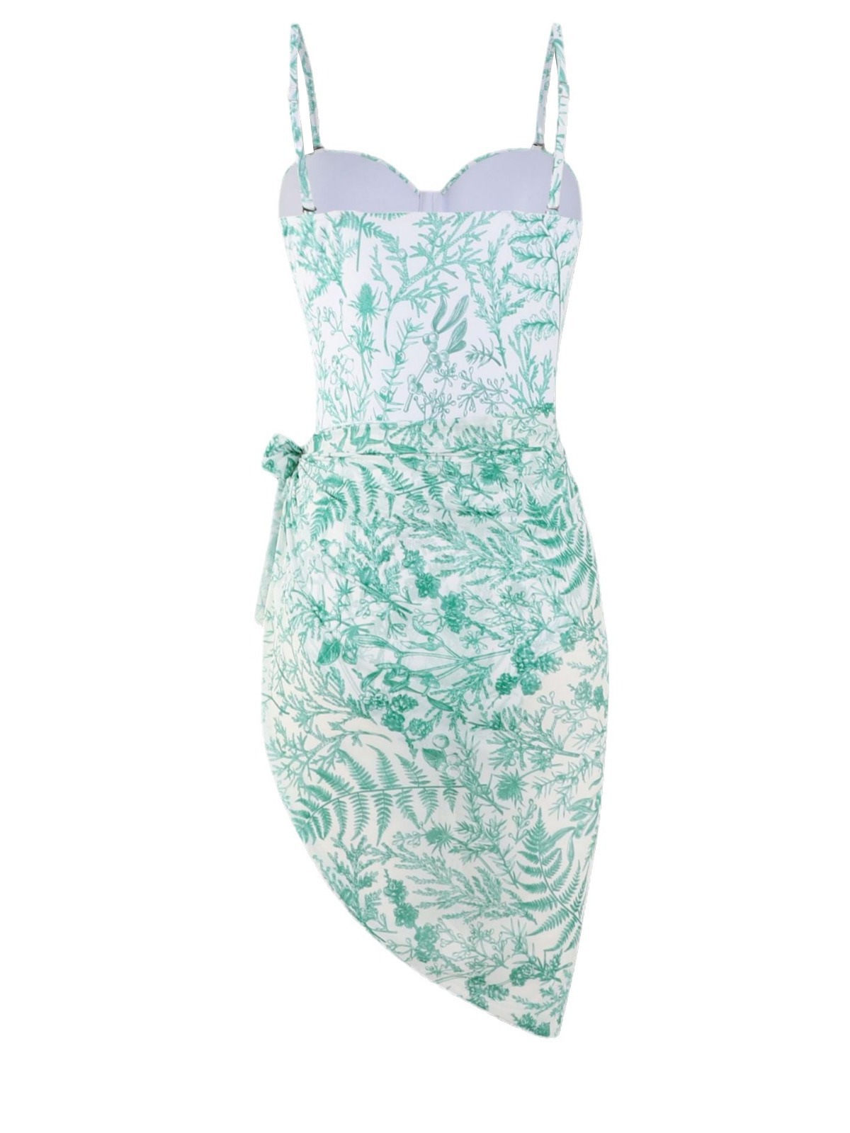 Einteiliger zweiteiliger Badeanzug aus bedrucktem Mesh für Damen, Hot Girl Sexy Hot Spring Beach-Badeanzug_voghion.com
