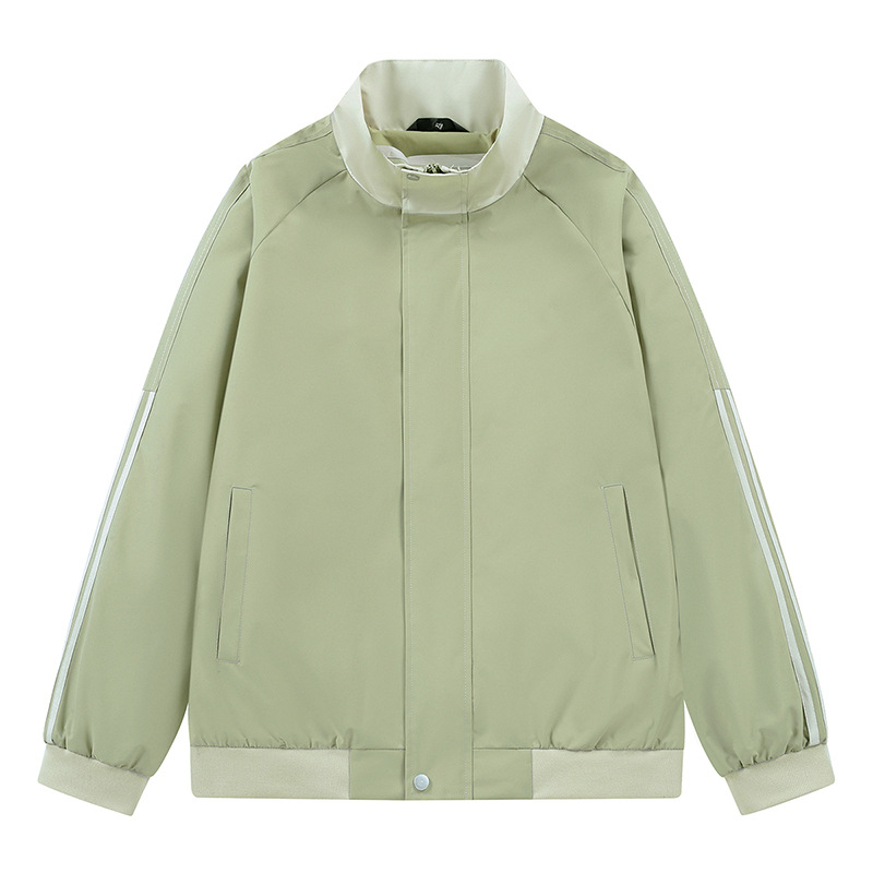 Primavera y otoño nueva chaqueta de moda para hombres suelta versátil estilo de Hong Kong abrigo casual de moda pareja chaqueta de béisbol