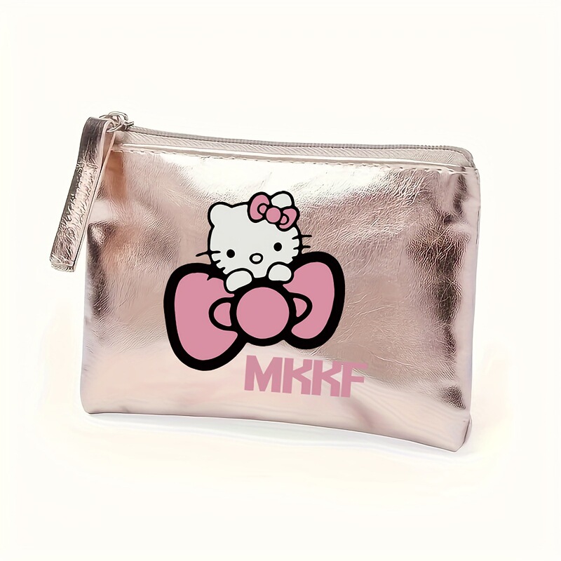 KT cartoon print small wallet card holder, short small wallet, coin purse, cute, compact, lightweight, small wallet for girls KT cartoon print small wallet card holder, short small wallet, coin purse, cute, compact, lightweight, small wallet for girls
