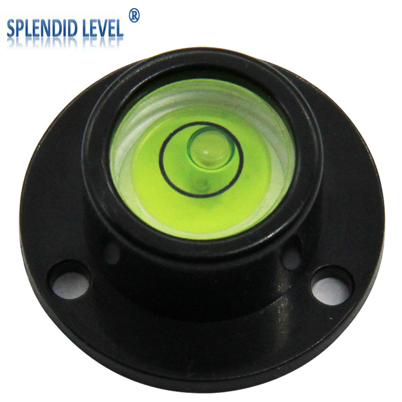 塑料法兰水平仪水平气泡便携万向水准气泡珠带安装孔水准仪