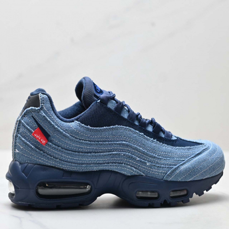 Cross-Border Max95 Joint Running Shoes Denim Obsidian Denim Blue Men's Sports Shoes Fashion Trendy Shoes Casual Shoes