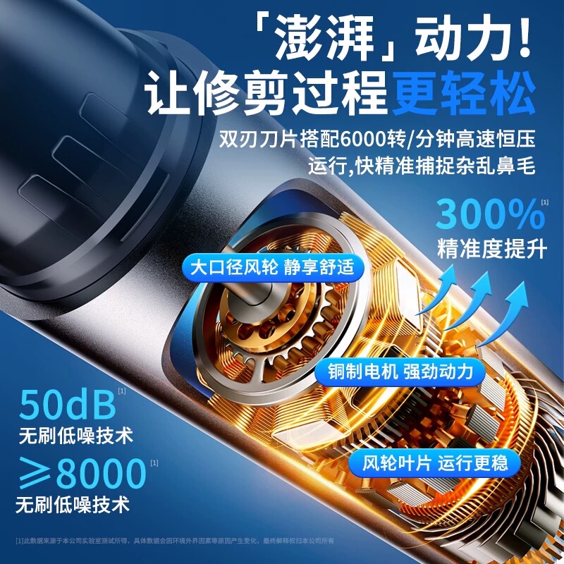 電動鼻毛剪定器男性鼻孔剃り毛女通用充電式鼻毛整理神器専用ハサミ|undefined